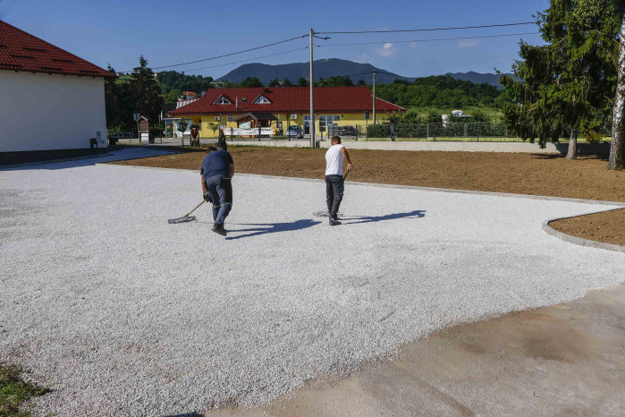 SALINOVEC U završnoj fazi uređenje pristupnog puta, parkirališta i zelenih površina oko Društvenog centra