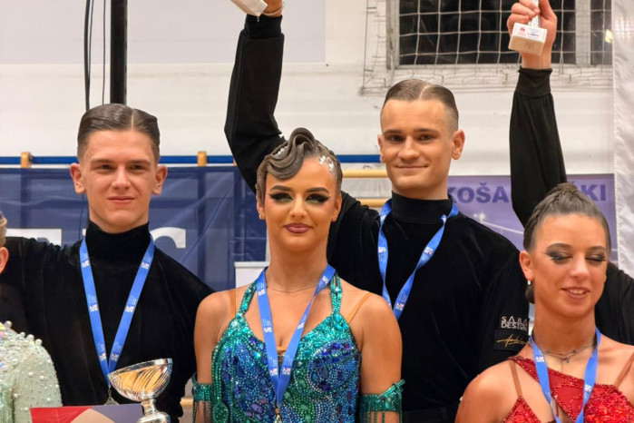 NA DRŽAVNOM PRVENSTVU U KOMBINACIJI 10 PLESOVA Linda Šoštarek i David Ljevar prvaci u kategoriji odraslih, Marta Majcen zlatna u seniorskoj kategoriji!