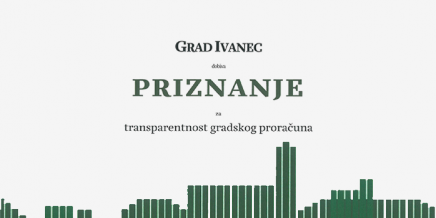 Gradu Ivancu pristigle čestitke i pismeno priznanje Instituta za javne financije!