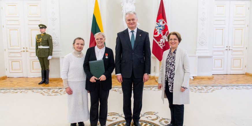 VISOKO PRIZNANJE Prof. Mirjani Bračko u Vilniusu dodijeljen Orden za Litvu s medaljom, za zasluge u promicanju litavske kulture, jezika i književnosti u Hrvatskoj