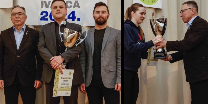 ZAJEDNICA SPORTSKIH UDRUGA Održana svečanost proglašenja najboljih sportaša i ekipa Grada Ivanca u 2024.
