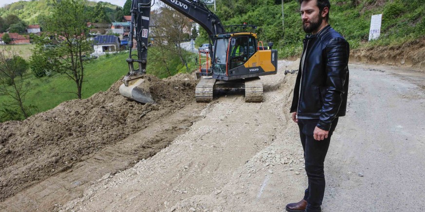 SANACIJA KLIZIŠTA Radovi u finalnoj fazi, idući tjedan cesta se pušta u promet u punoj širini