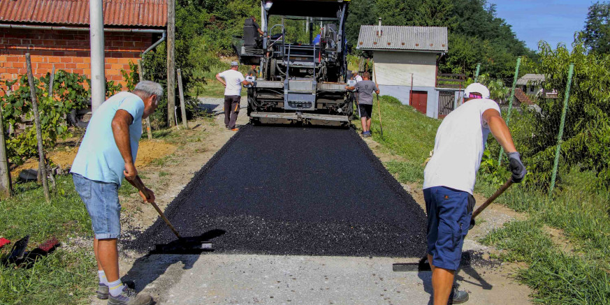 PROGRAM MODERNIZACIJE U tijeku asfaltiranje nerazvrstanih cesta na području Grada Ivanca