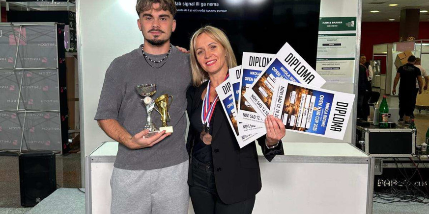 NA ŠAMPIONATU FRIZERA U NOVOM SADU Nevenki Vincetić zlatni pehar u kategoriji full fashion i tri treća mjesta
