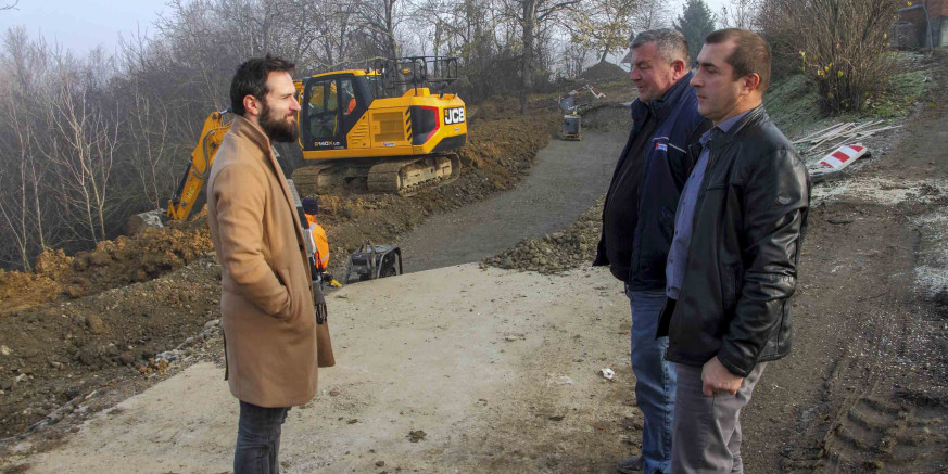 ŠKRILJEVEC U tijeku radovi na sanaciji klizišta na gradskoj nerazvrstanoj cesti