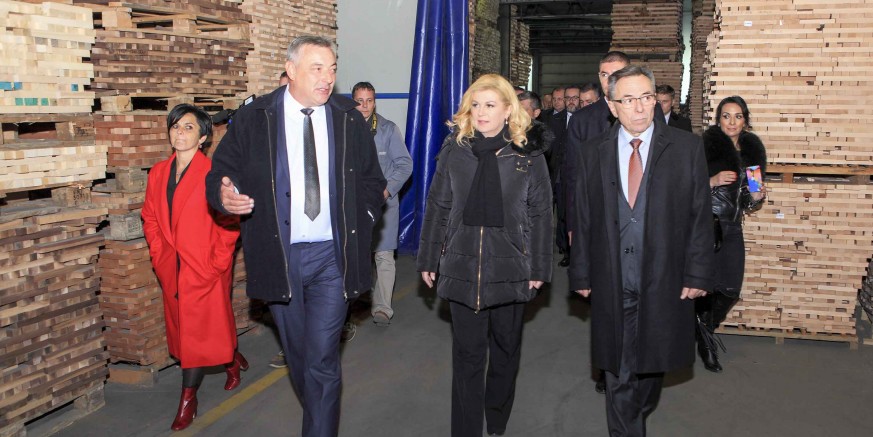 Predsjednica RH Kolinda Grabar Kitarović danas posjetila ivanečki Drvodjelac