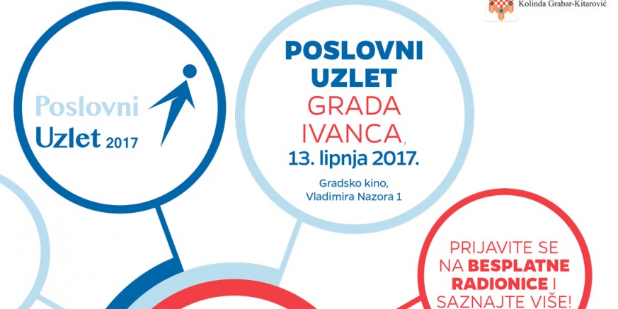 Besplatne edukacije za poduzetnike na Poslovnom uzletu Grada Ivanca 2017. u utorak, 13. lipnja