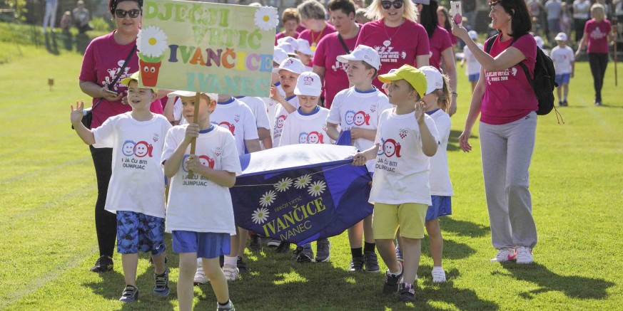 Na 8. olimpijskom festivalu dječjih vrtića Ivanec 2018. gotovo 300 malih olimpijaca