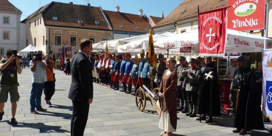 Ivanečki vitezovi ivanovci na Špancirfestu i na proslavi 265. obljetnice Varaždinske građanske garde