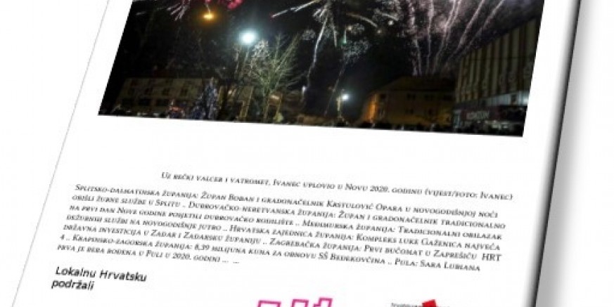 Lokalna Hrvatska u Novu godinu ušla s naslovnicom s fotografijom preuzetom s weba Grada Ivanca
